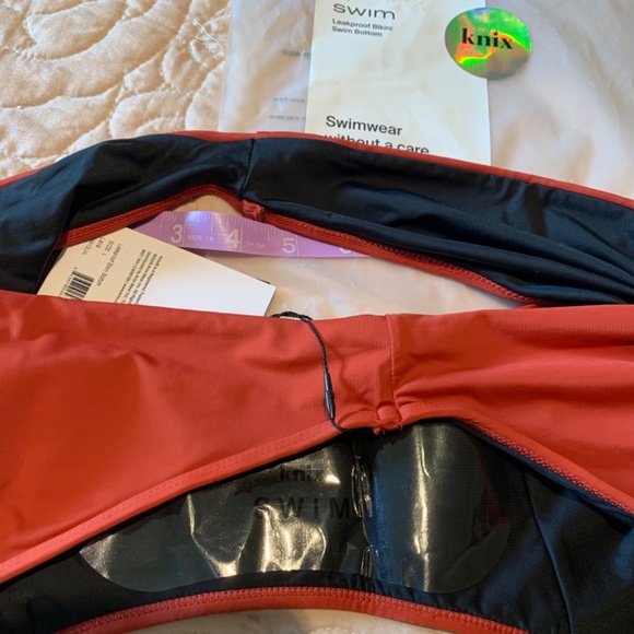 NWT KNIX Period Swim Bottom SPF50+  Size Large  Lava color - Picture 4 of 6